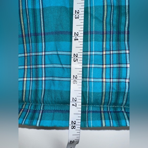 Vintage L.L. Bean Women’s Blue Plaid Sherpa-Lined Shacket Size L Button Front - Picture 8 of 10